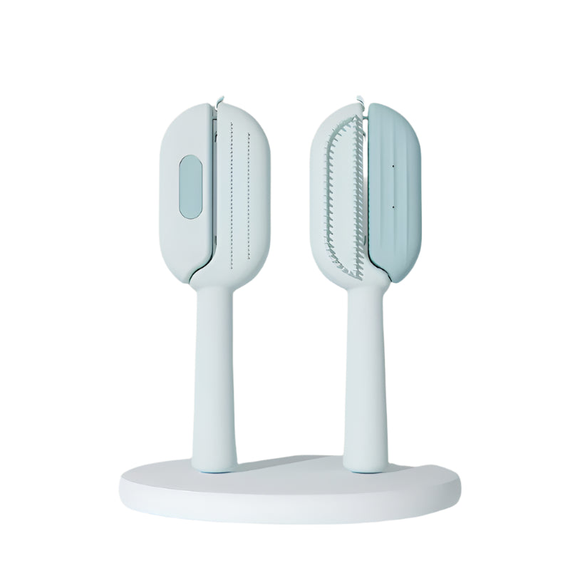 3-in-1 Pet Grooming Brush with Self-Cleaning Tank - Waggloo