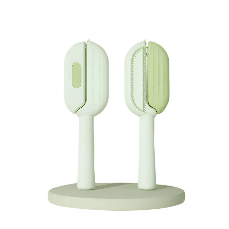 3-in-1 Pet Grooming Brush with Self-Cleaning Tank - Waggloo