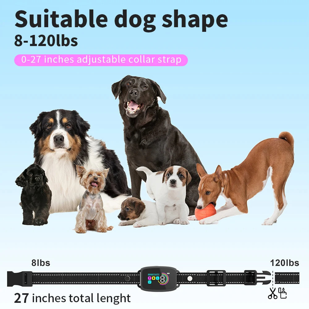 Smart Anti-Bark Dog Collar – Rechargeable & Waterproof - Waggloo