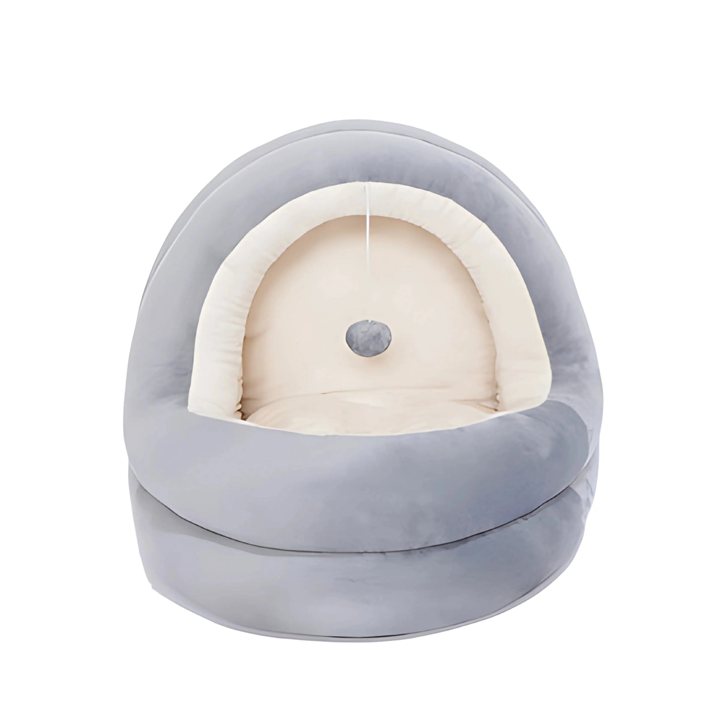 Luxury Cat and Small Dog Bed with Soft Velvet and Warm Mat - Waggloo