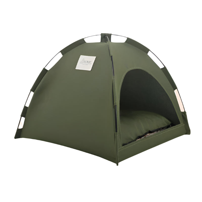 Cat Tent Bed with Cooling Mat & Cushion – Indoor Pet Sofa Kennel - Waggloo