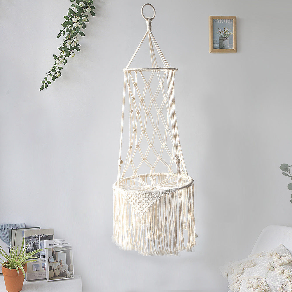 Macramé Cat Hammock – Hanging Pet Bed & Boho Wall Swing for Cats - Waggloo
