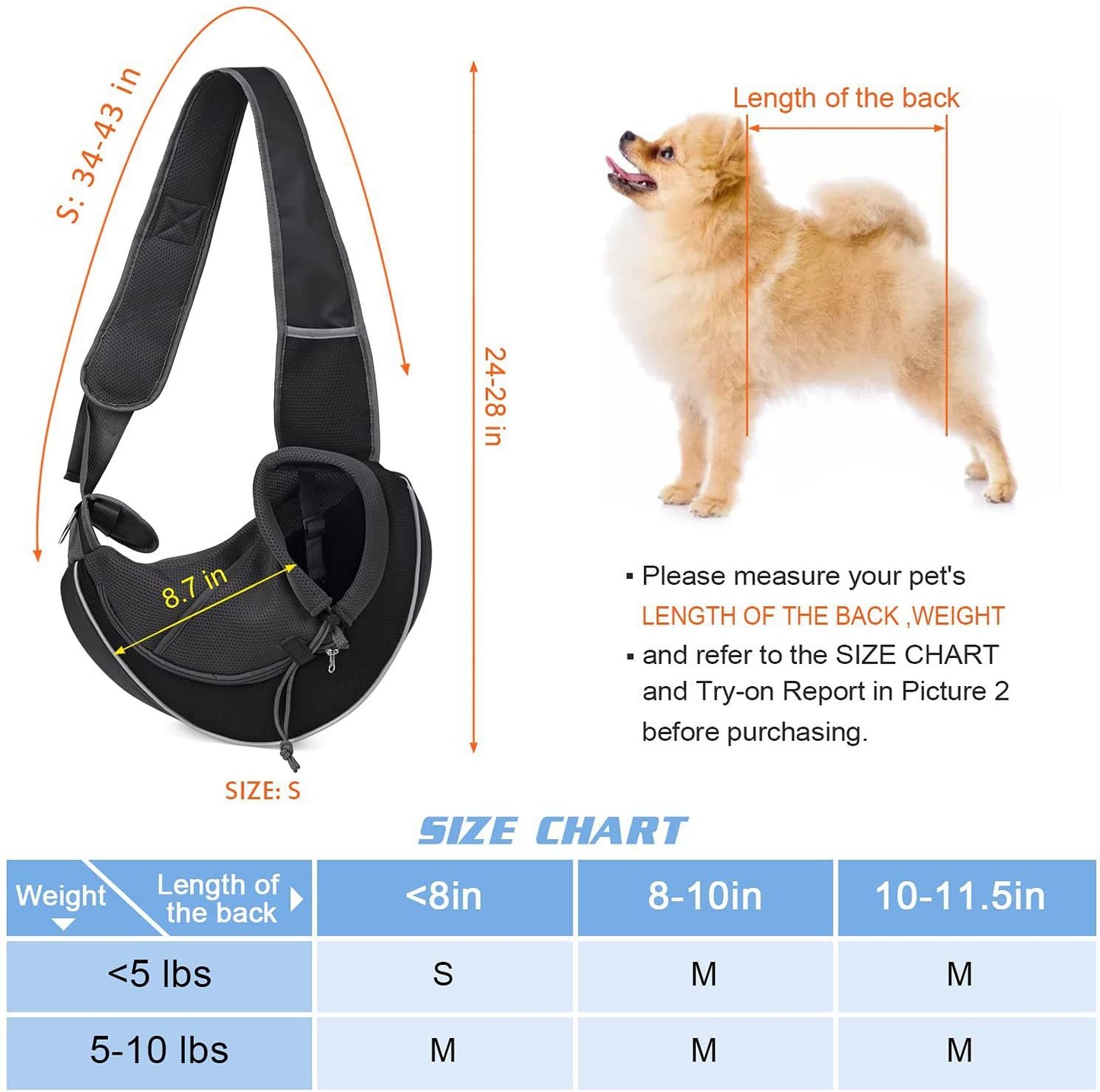 Portable Pet Carrier Bag for Small Dogs and Cats - Waggloo