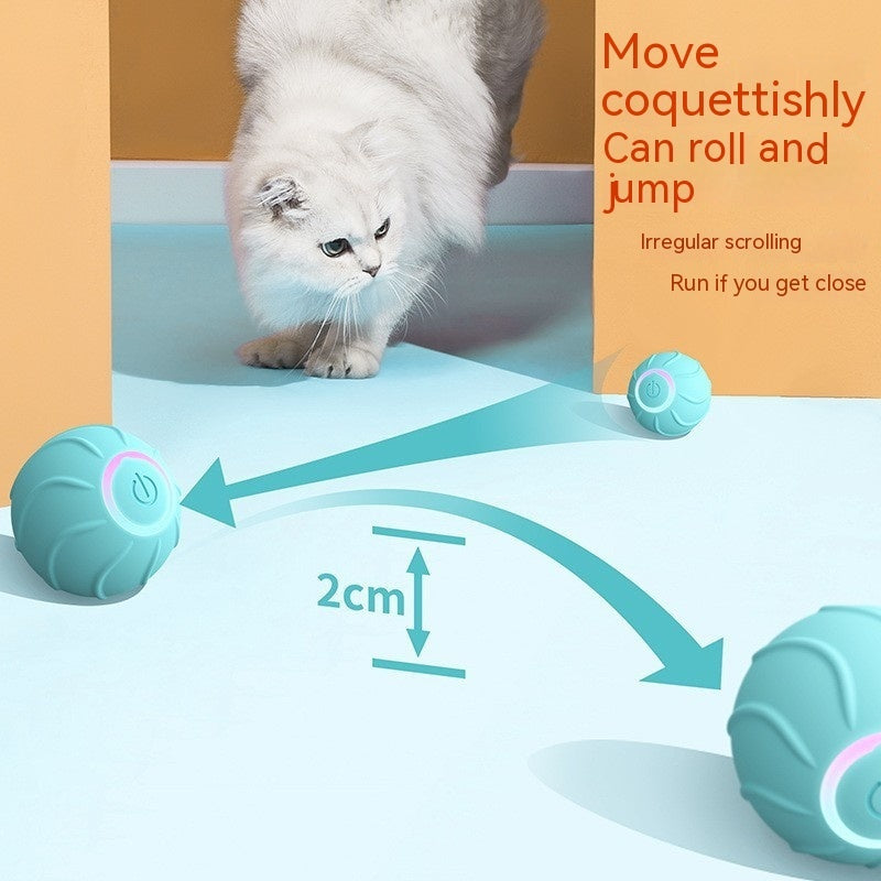 Smart Cat Toy – Rolling Jumping Ball - Waggloo