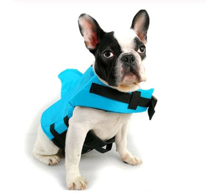 Dog Life Vest Shark Design – Summer Pet Life Jacket - Waggloo