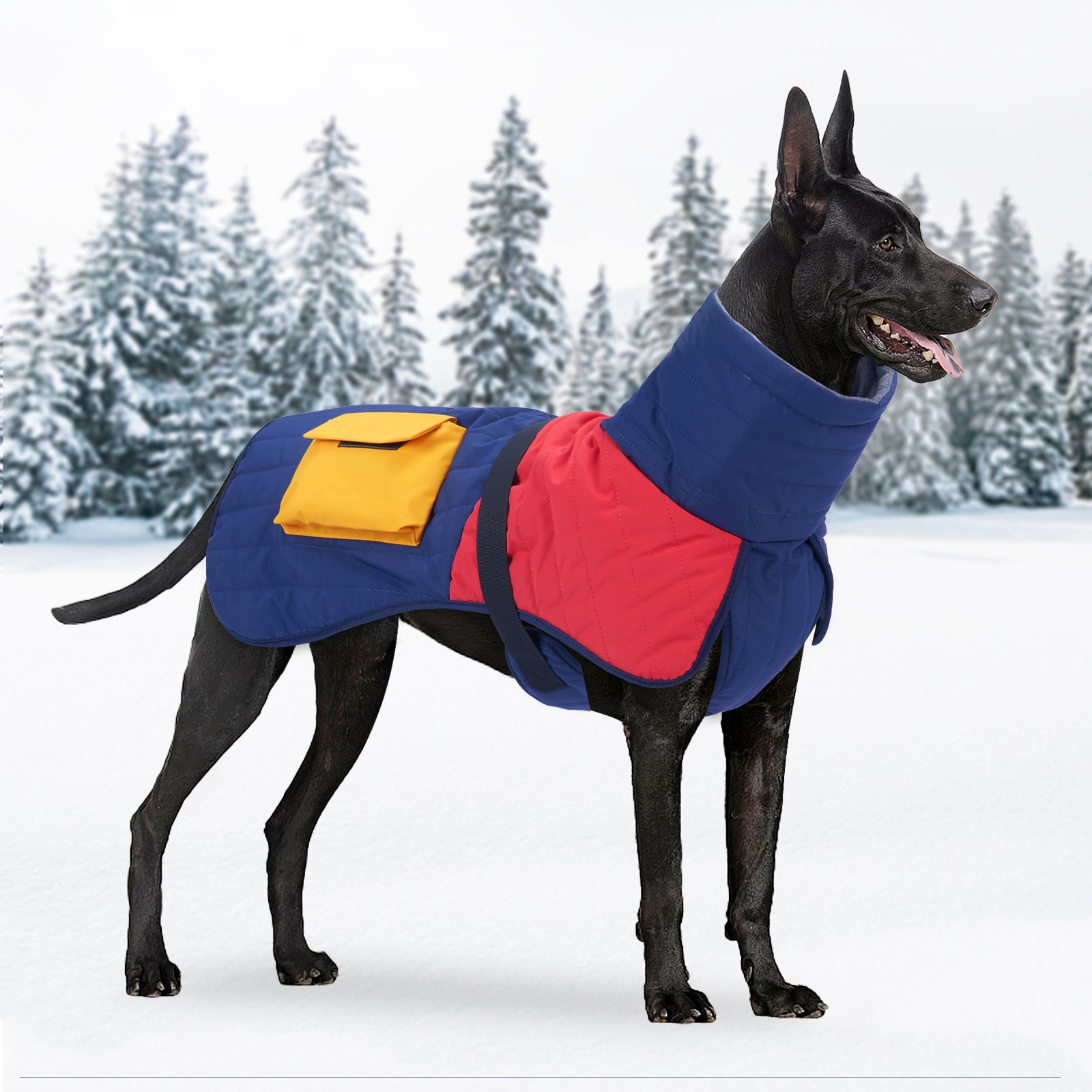 Pet Dog Clothes Winter Thickened Warm Dog Padded Winter Coat - Waggloo