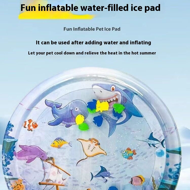 Pet Cooling Ice Mat Water Bed Cushion for Dogs, Cats & Small Pets - Waggloo