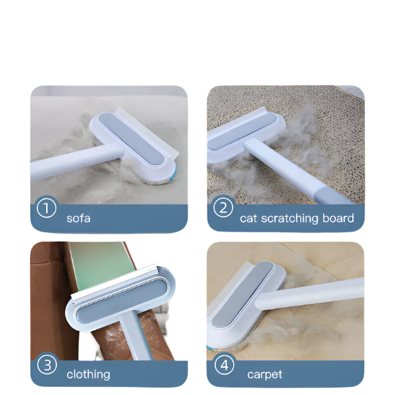 4-in-1 Pet Hair Remover & Cleaning Brush – Multi-Functional Tool for Screens, Clothes & Furniture - Waggloo