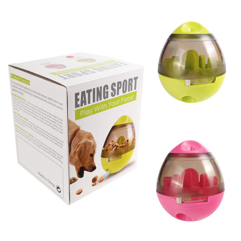 Interactive Pet Food Dispenser Toy Slow Feeder Ball - Waggloo