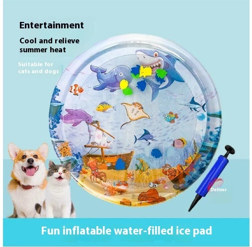 Pet Cooling Ice Mat Water Bed Cushion for Dogs, Cats & Small Pets - Waggloo