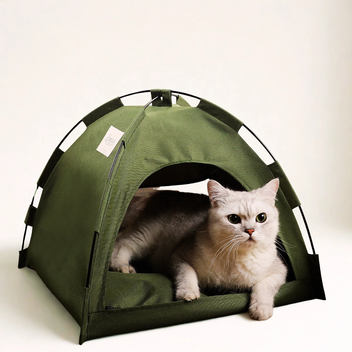 Cat Tent Bed with Cooling Mat and Cushion - Waggloo