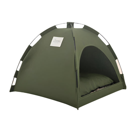 Cat Tent Bed with Cooling Mat & Cushion – Indoor Pet Sofa Kennel - Waggloo