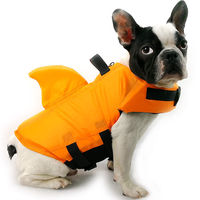 Dog Life Vest Shark Design – Summer Pet Life Jacket - Waggloo