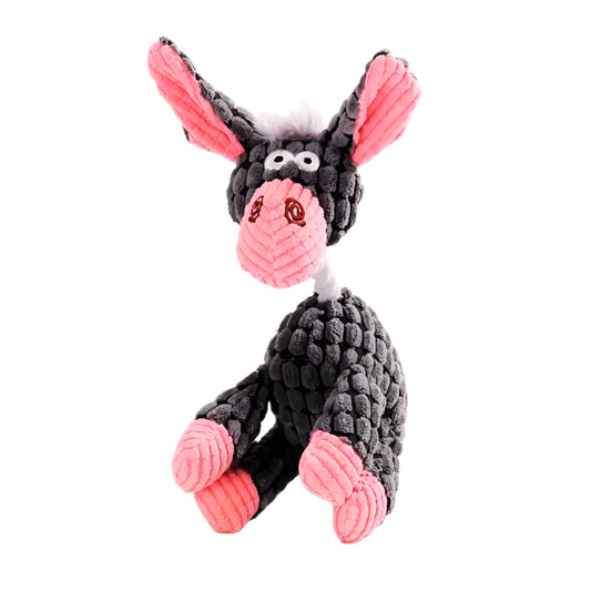 Donkey-Shaped Squeaky Dog Toy – Soft & Durable Plush - Waggloo