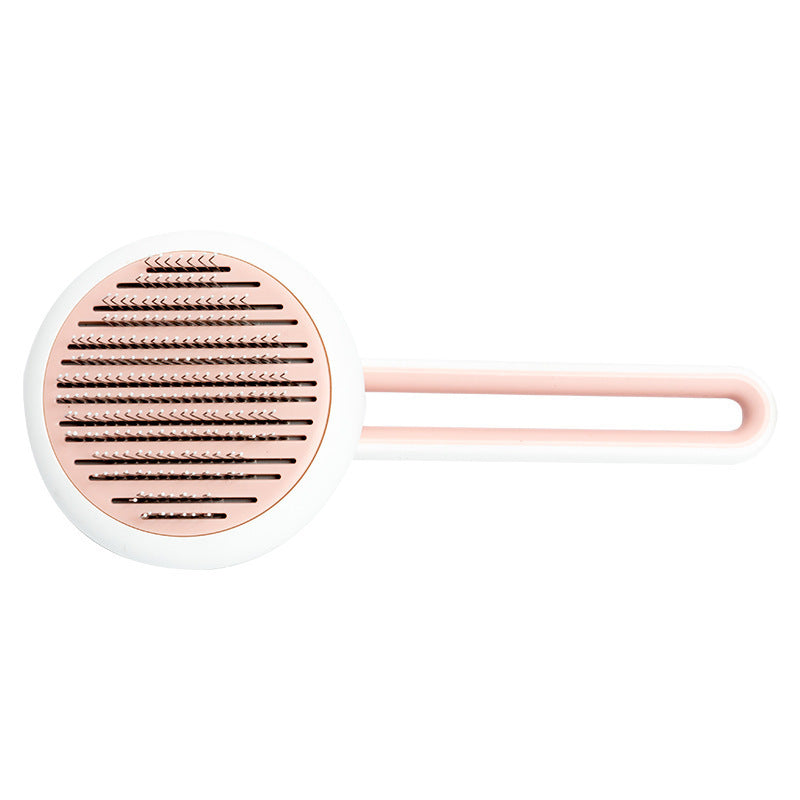 Eyelash extension tool with rose gold and white design on a white background
