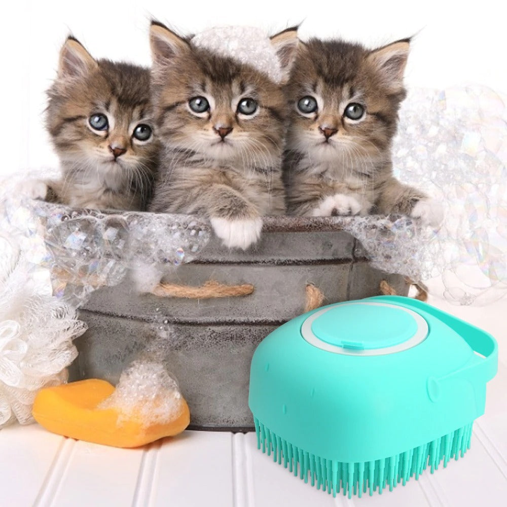 Silicone Pet Bath & Massage Brush - Waggloo